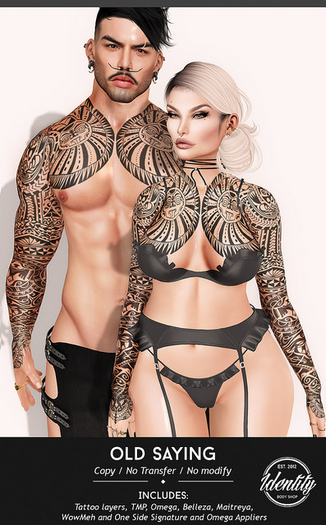 .Identity. Body Shop - Old Saying