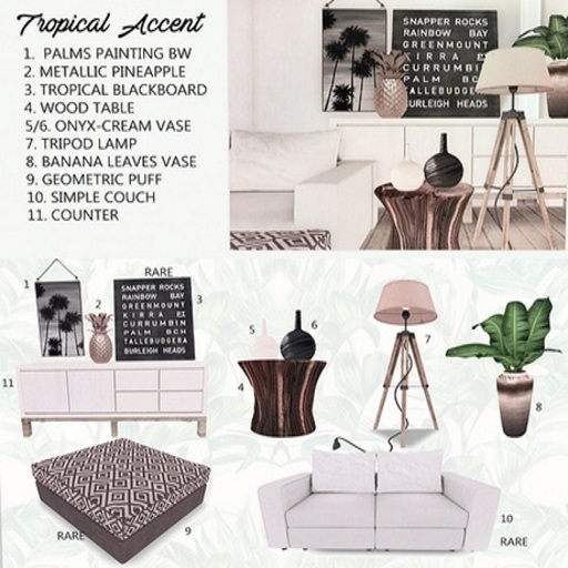 GA - Tropical Accents - Puff RARE