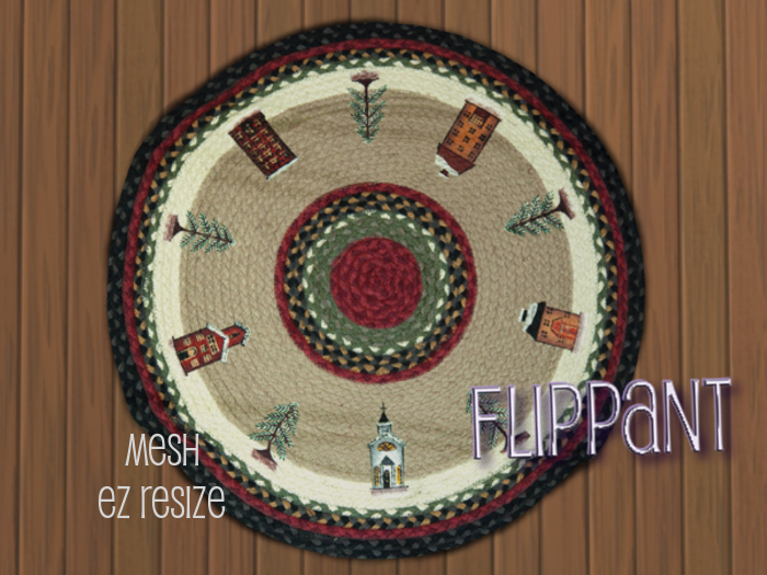 Flippant - Round Christmas Rug 4