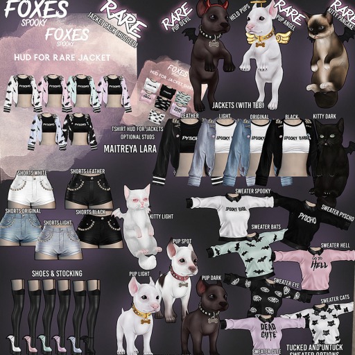 Foxes - Spooky - Pup - Angel Held RARE