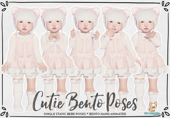 { Bellybean } Cutie Bento Poses Unpacker HUD