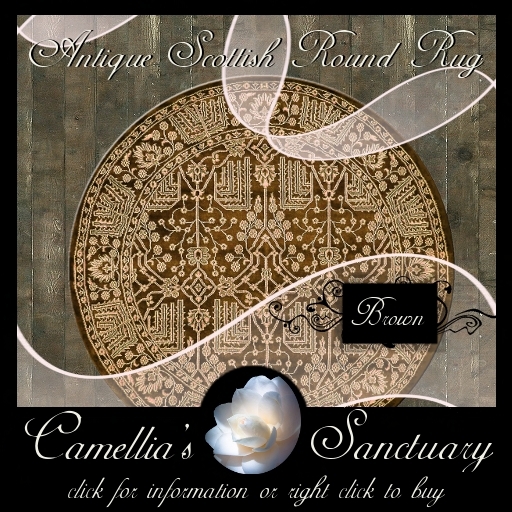 Scottish Round Rug (Brown)