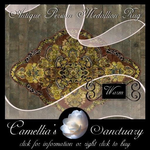 Sarouk Persian Medallion Rug (Warm)