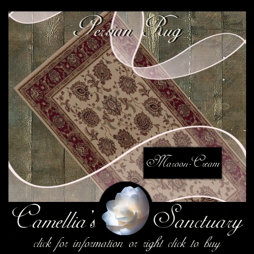 Persian Rug (Maroon/Cream)