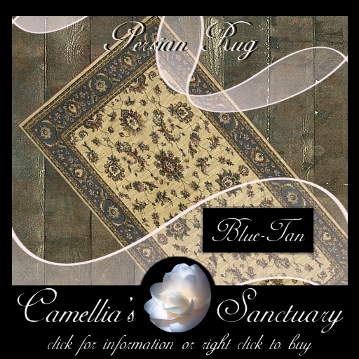 Persian Rug (Blue/Tan)