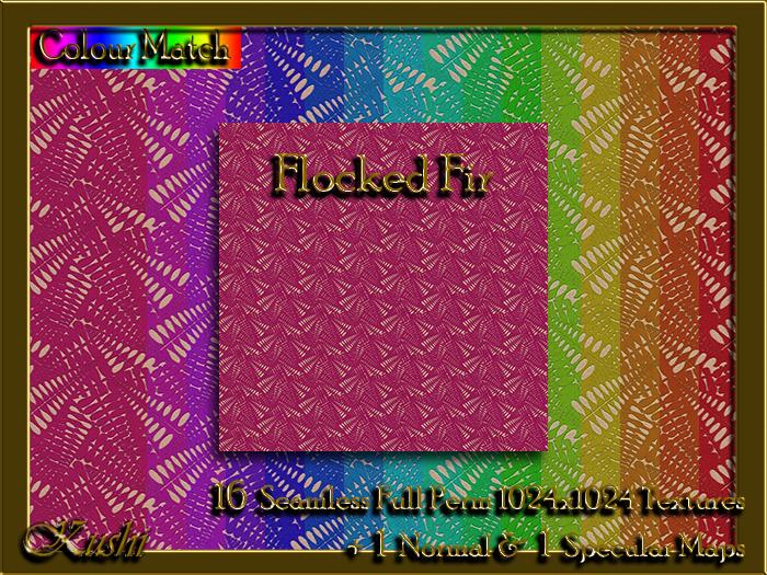 !Kushi! FlockedFir Textures -WEAR TO UNPACK