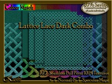 Lattice Lace Dark Combo Seamless Textures