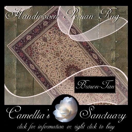 Handwoven Persian Rug (Brown/Tan)