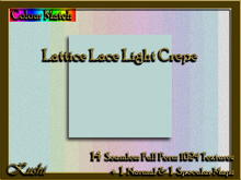 Lattice Lace Light Crepe Textures