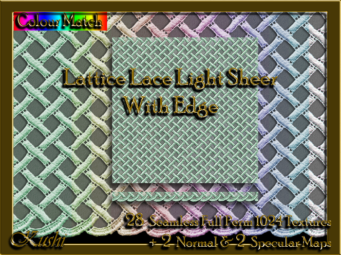 !Kushi! LatticeLaceLSheerEdged Textures -WEAR TO UNPACK