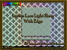 Lattice Lace Light Sheer Edged Textures 