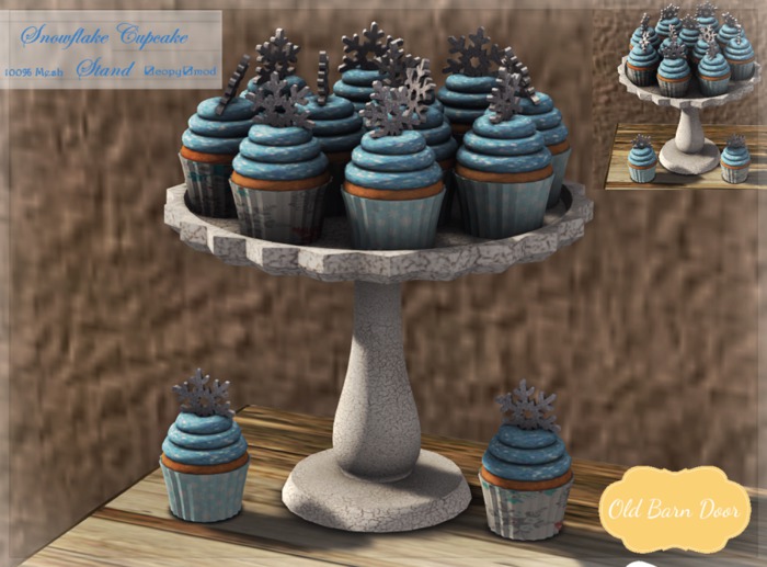 {OBD} SNOWFLAKE CUPCAKE STAND