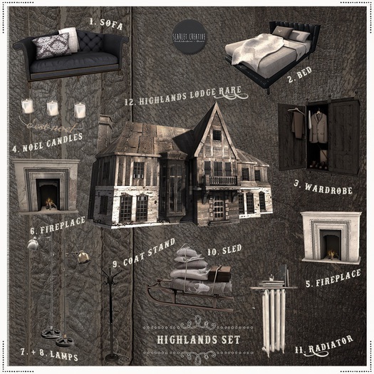 Scarlet Creative Highland SET All items