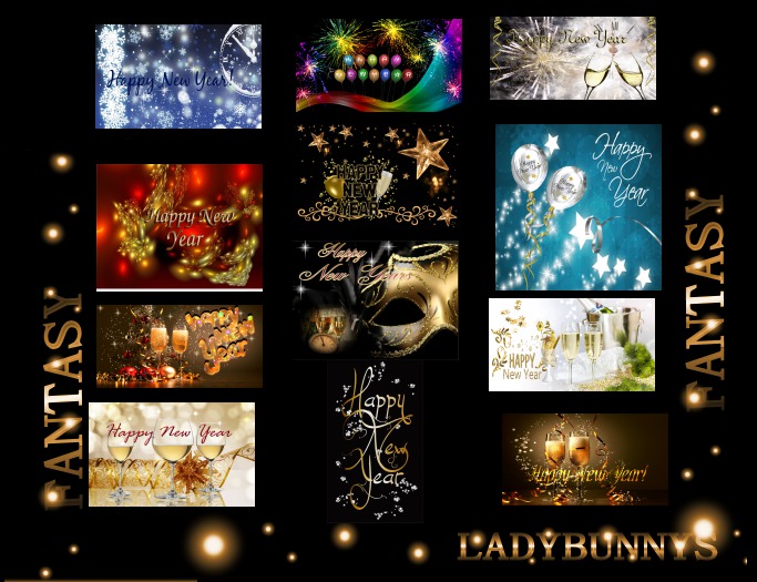 Bunny's New Year's Textures-Colors of New Years Card Art-{Full Perm Textures}