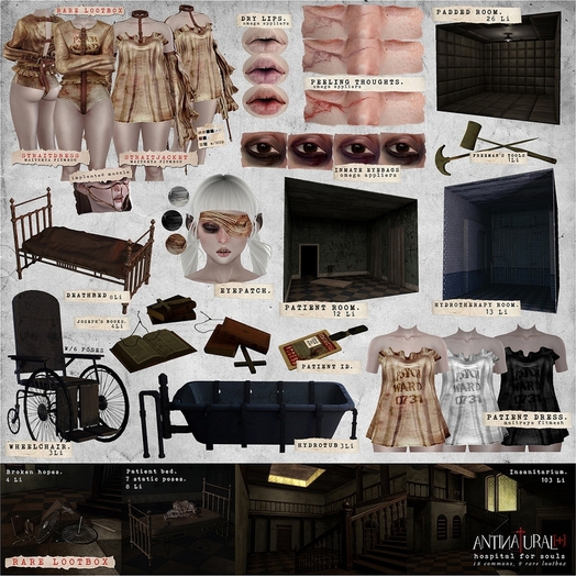 ANTINATURAL[+] Hospital for Souls / Patient Robe MAITREYA BLACK