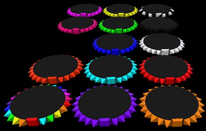 Metalic Pyrmid Collars