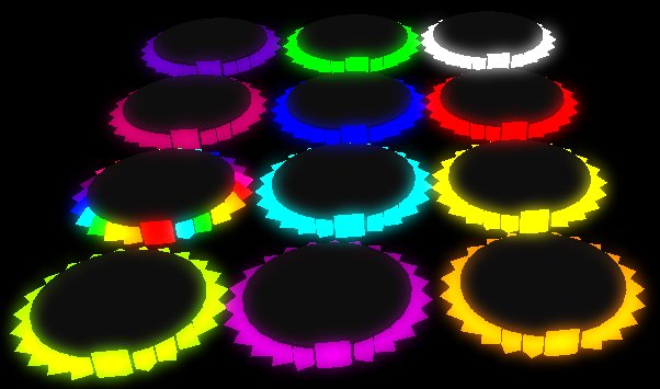 Glow Pyrmid Collars