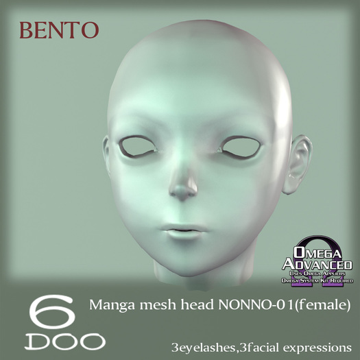*6DOO* bento Manga mesh head NONNO-01