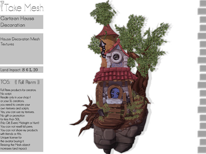 ! TakeMesh -Cartoon House Decoration