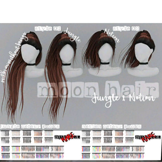 Moon. Hair // - Neons - Notion