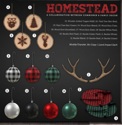 05 [Homestead] Wood Slice Ornament (Beard)