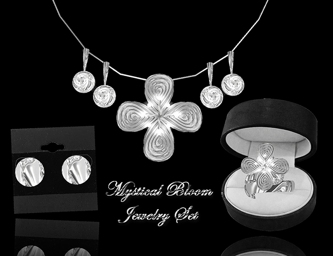 Mystical Bloom Platinum Jewelry Set (box)   MOD/TRANS