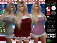 ::TwysteD KnickerZ:: Christmas Off-Shoulder Sweater Dress I