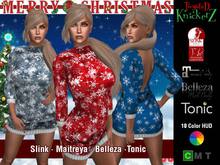 ::TwysteD KnickerZ:: Christmas Drape Sweater Dress