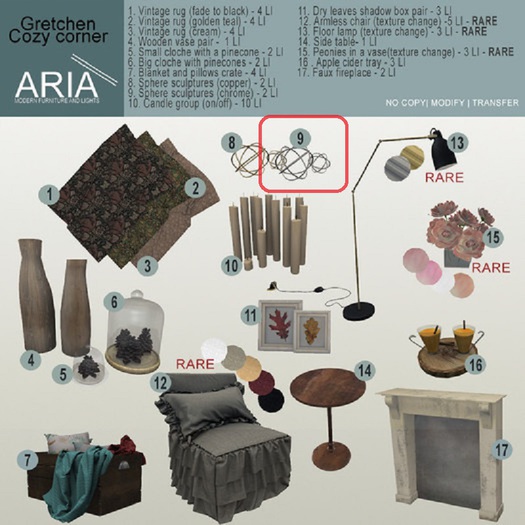 [ARIA] Gretchen sphere sculptures (chrome)