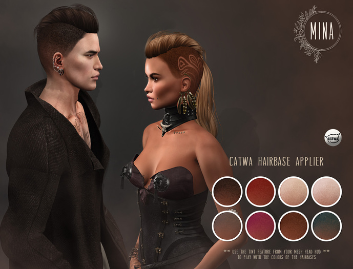 MINA hairbase HUD - Angel - Catwa 