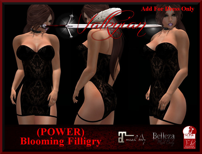 ~Valkyrian~ (Blooming Filligry) POWER Mini Dress (BOXED)
