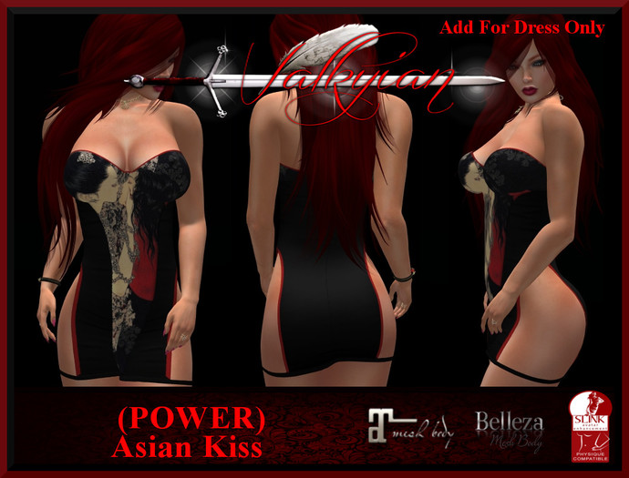 ~Valkyrian~ (POWER) Asian Kiss Mini Dress (BOXED)
