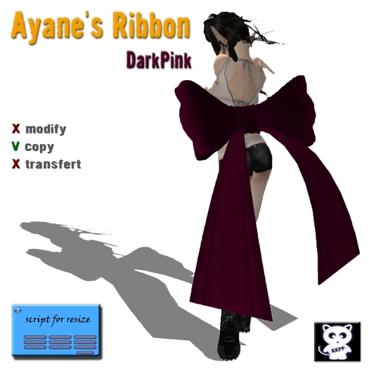 **KKPP** Ayane's Ribbon_Dark Pink