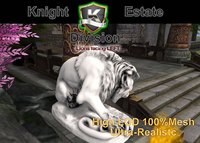 Left White Lion crushing a snake