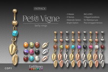 EarthStones Petit Vigne Belly Rings - Fatpack