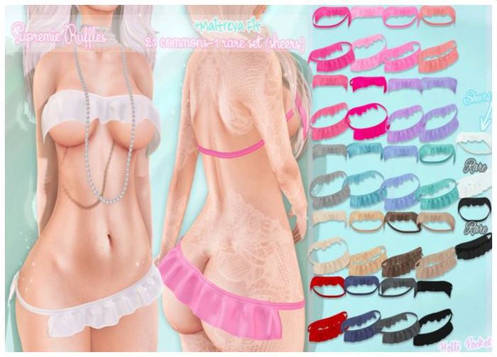 *HolliPocket* Supremie Ruffles AQUA MAITREYA