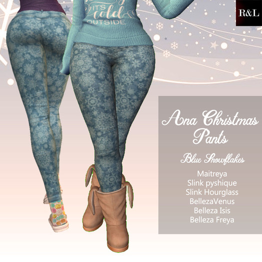 Christmas pants - Blue