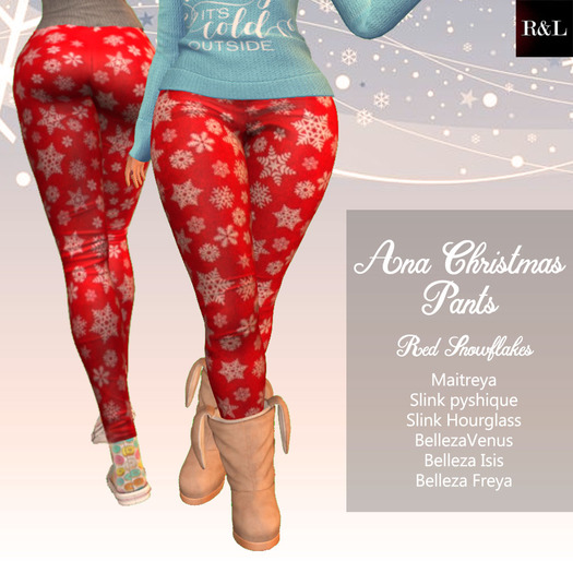 R&L Builders // Christmas pants - Red