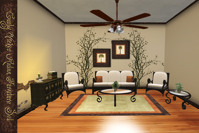 Furniture Set Boxed (Curly Wicker Rattan) Copy/Mod