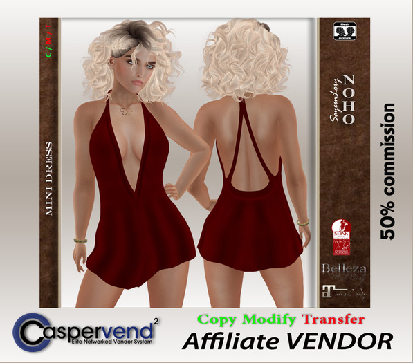 Affiliate Vendor [NOHO] - Mini Dress #2 red