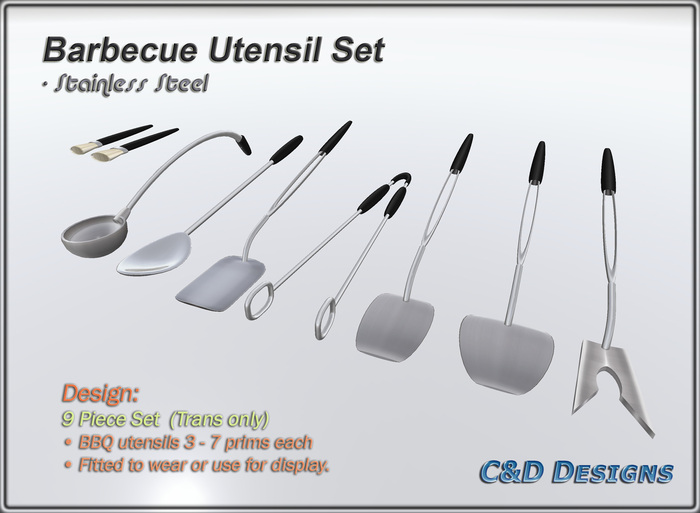 BBQ Utensil Set (complete)