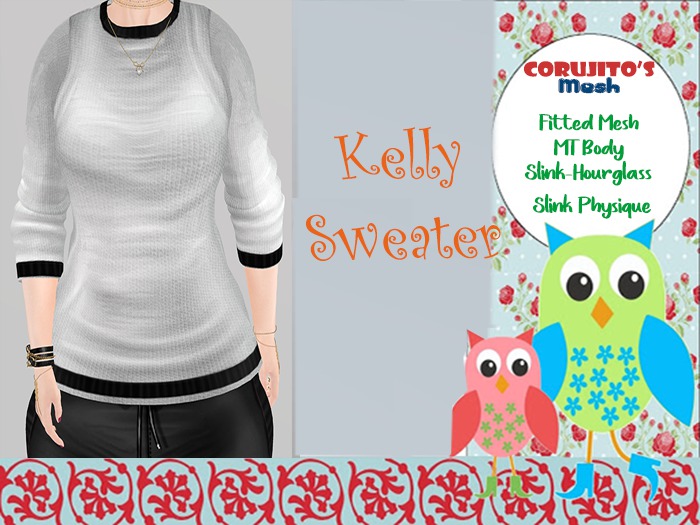 ::Corujito's:: Kelly Sweater-white