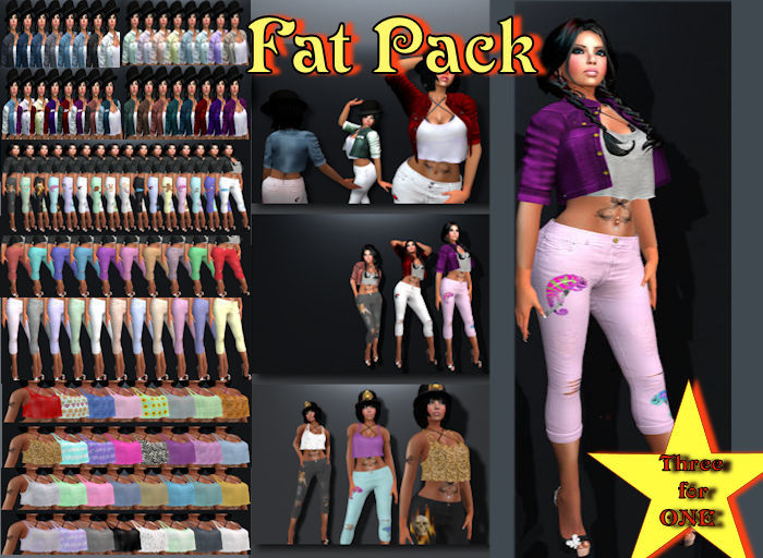 17 Loh July 26 2017 COMBO Fat Pack  JEAN Jacket  Capri Tee