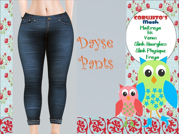 ::Corujito's:: Daisy Pants-Sky