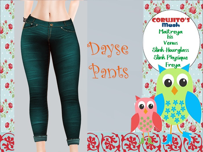::Corujito's:: Daisy Pants-Teal
