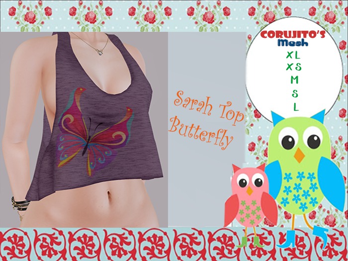 ::Corujito's:: Sarah Top Butterfly
