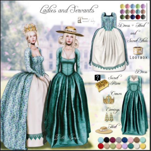 Belle Epoque { Ladies and Servants } Earrings White (Box)
