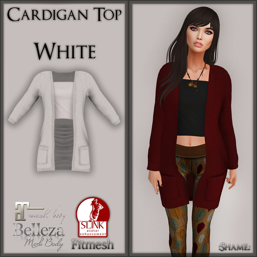 :Shame.: Cardigan Top White [Wear]
