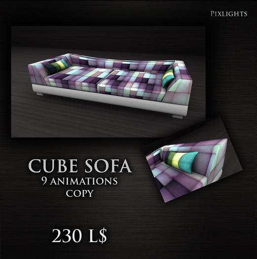 Cube sofa promo