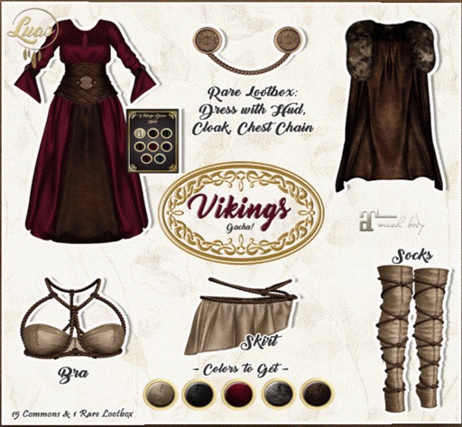 Luas Vikings Socks Beige